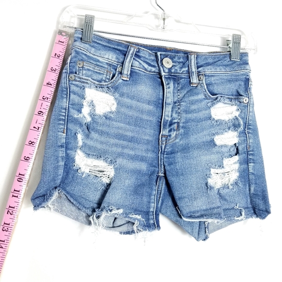 American eagle outfltters Women's Hi-Rise Shortie Next Level Stretch sz 0 - Picture 6 of 9